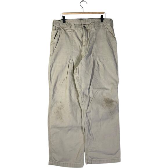 Vintage Carhartt Relaxed Rigby Canvas Work Pants 46x30 - Picture 1 of 7